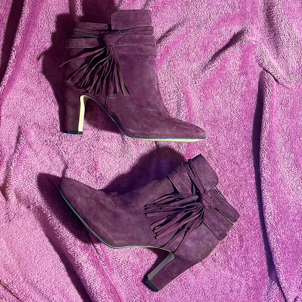 COPY - Lauren by Ralph Lauren,  port colored booties, size 9